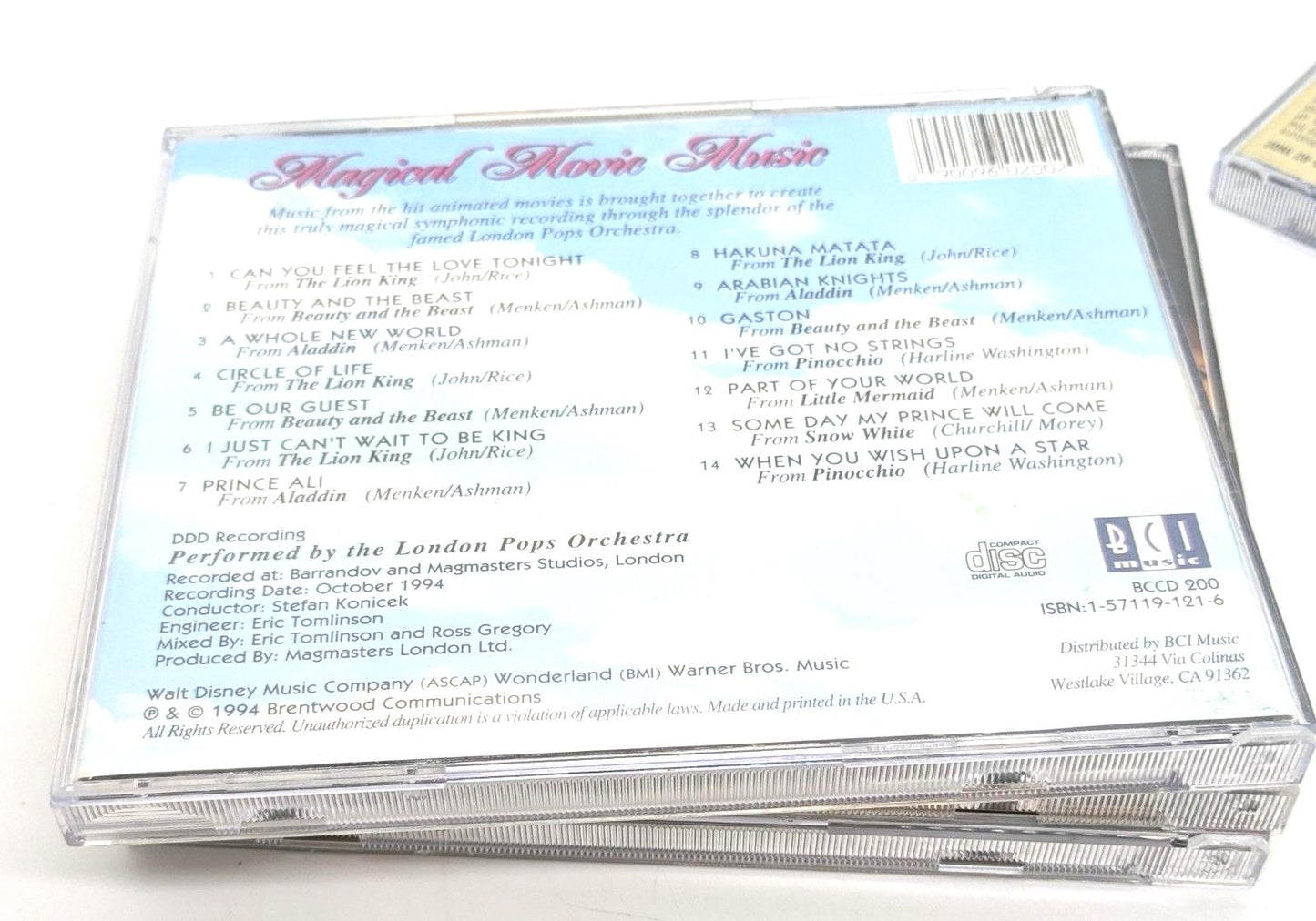 Original Motion Picture Soundtracks Songs From Movies Lot Of 4 Audio CDs