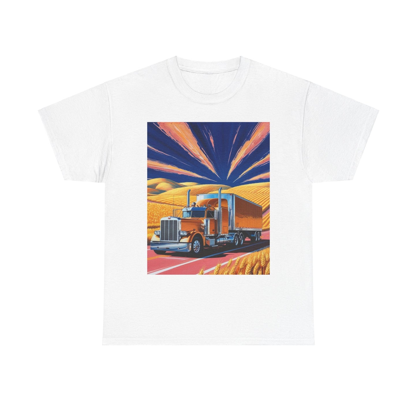 August Vibe Trucking Unisex Heavy Cotton Tee