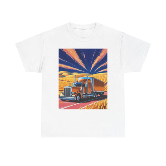 August Vibe Trucking Unisex Heavy Cotton Tee