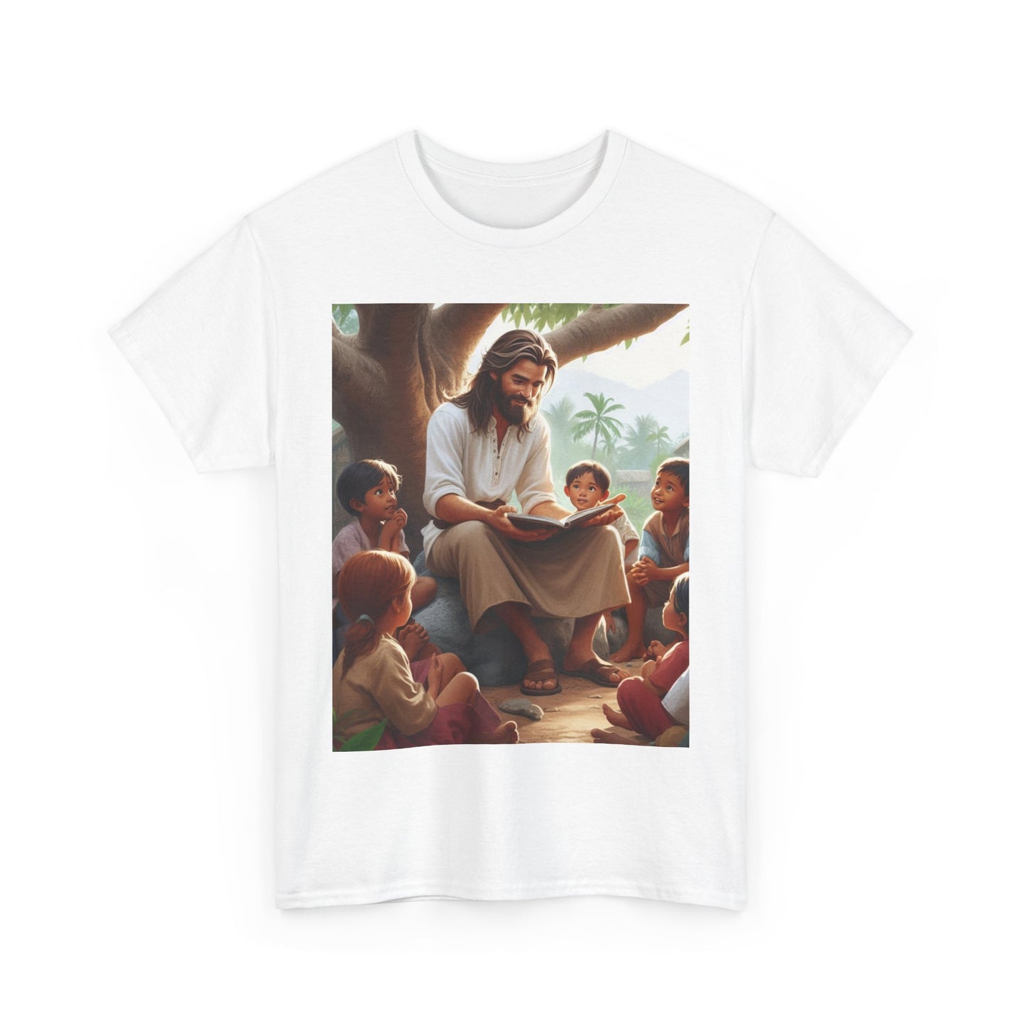 Jesus Telling A Story Unisex Heavy Cotton Tee