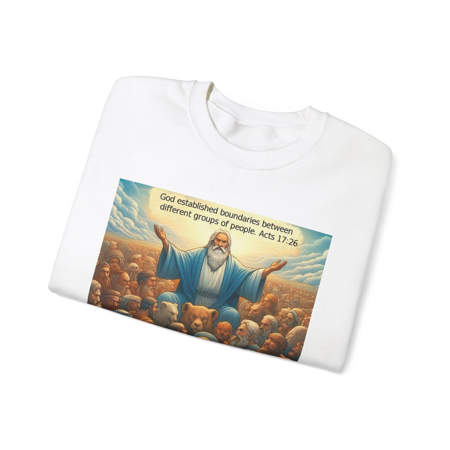 God's Border Unisex Heavy Blend™ Crewneck Sweatshirt