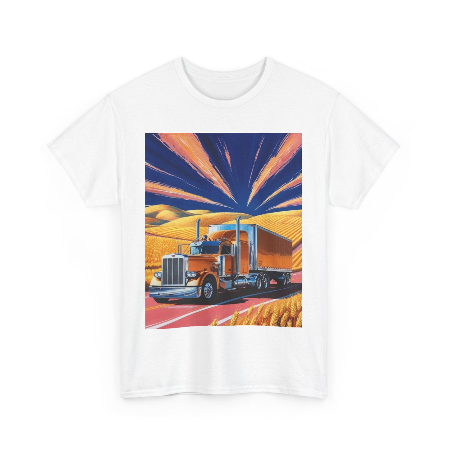 August Vibe Trucking Unisex Heavy Cotton Tee