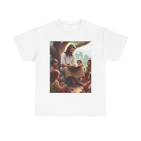 Jesus Telling A Story Unisex Heavy Cotton Tee