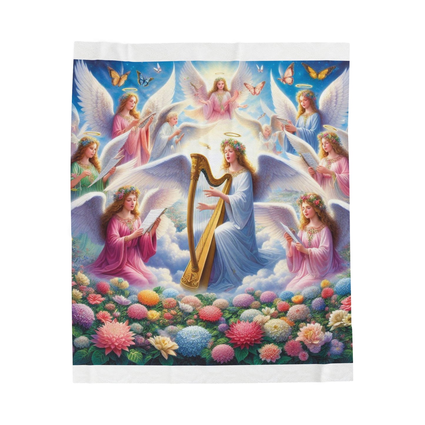 Angels Velveteen Plush 50" X 60" Blanket